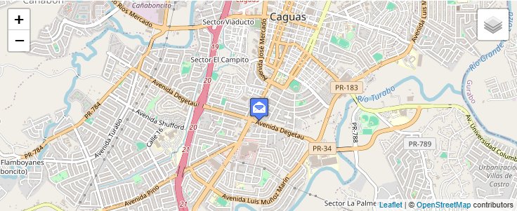 Map of ZIP Code 00726 in Caguas, PR — click to open interactive map