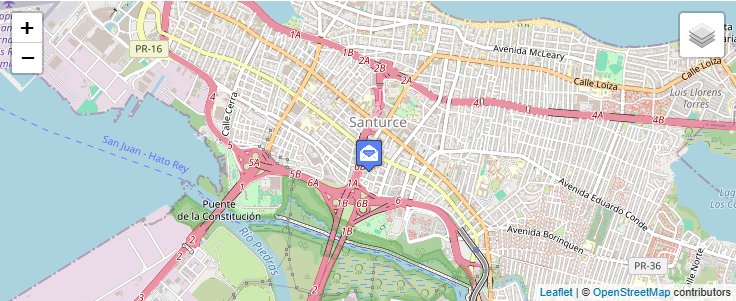 Map of ZIP Code 00910 in San Juan, PR — click to open interactive map