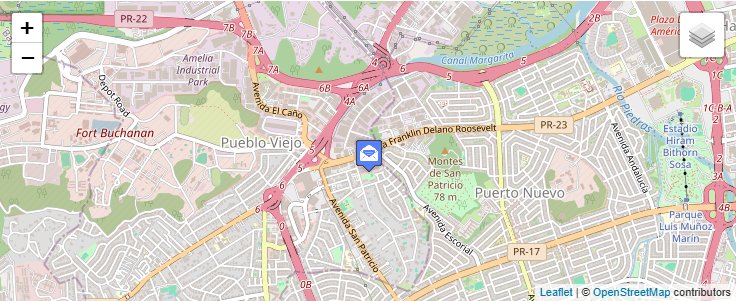 Map of ZIP Code 00922 in San Juan, PR — click to open interactive map