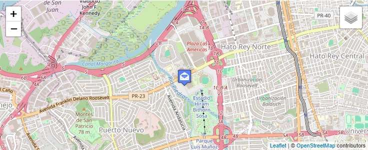Map of ZIP Code 00939 in San Juan, PR — click to open interactive map