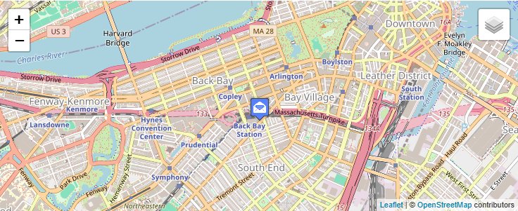 Map of ZIP Code 02117 in Boston, MA — click to open interactive map