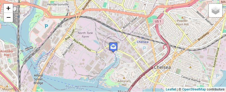 Map of ZIP Code 02206 in Boston, MA — click to open interactive map