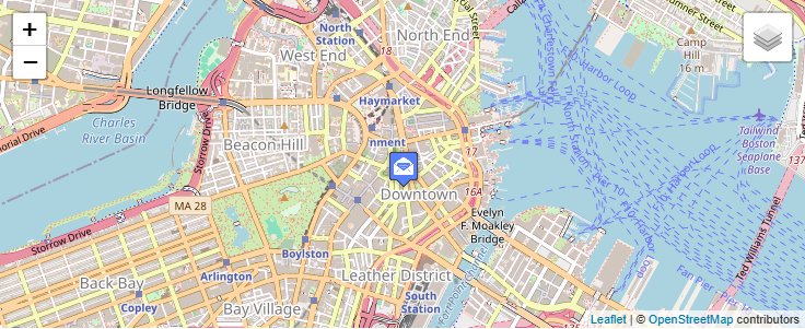 Map of ZIP Code 02212 in Boston, MA — click to open interactive map