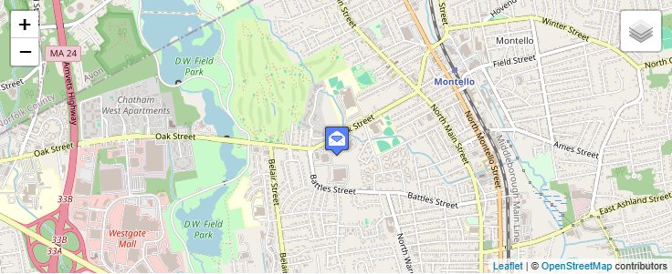 Map of ZIP Code 02305 in Brockton, MA — click to open interactive map