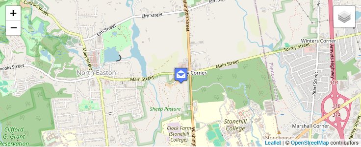 Map of ZIP Code 02334 in Easton, MA — click to open interactive map