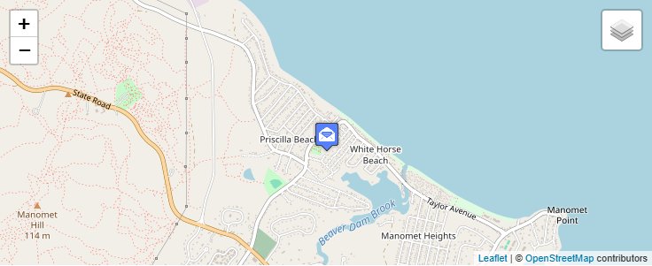 Map of ZIP Code 02381 in White Horse Beach, MA — click to open interactive map