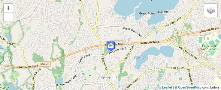 Map of ZIP Code 02634 in Centerville, MA — click to open interactive map