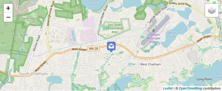 Map of ZIP Code 02669 in West Chatham, MA — click to open interactive map