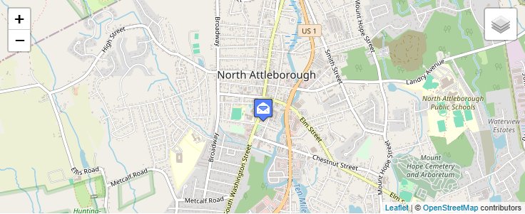 Map of ZIP Code 02761 in North Attleboro, MA — click to open interactive map