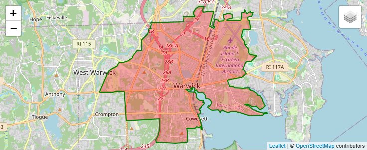 ZIP Code 02886 - Warwick, Rhode Island | Map, Demographics, Income