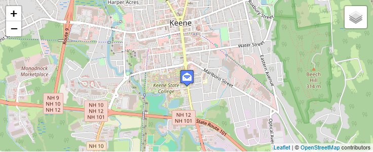 Map of ZIP Code 03435 in Keene, NH — click to open interactive map