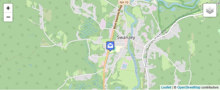 Map of ZIP Code 03469 in West Swanzey, NH — click to open interactive map