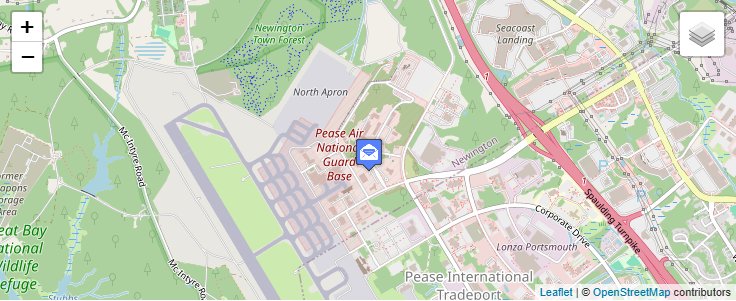 Map of ZIP Code 03803 in Portsmouth, NH — click to open interactive map