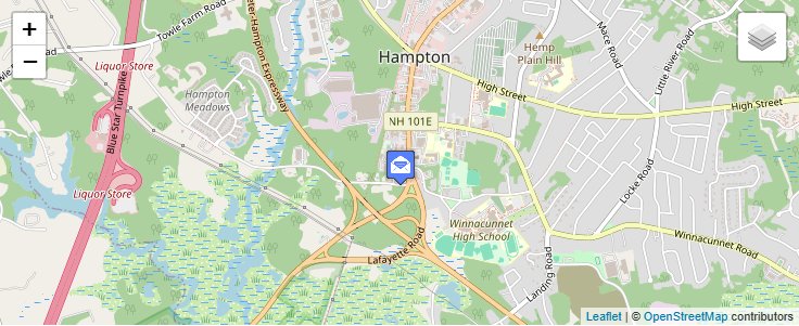 Map of ZIP Code 03843 in Hampton, NH — click to open interactive map
