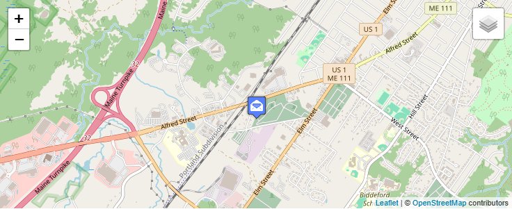Map of ZIP Code 04007 in Biddeford, ME — click to open interactive map