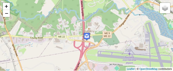 Map of ZIP Code 04123 in Portland, ME — click to open interactive map