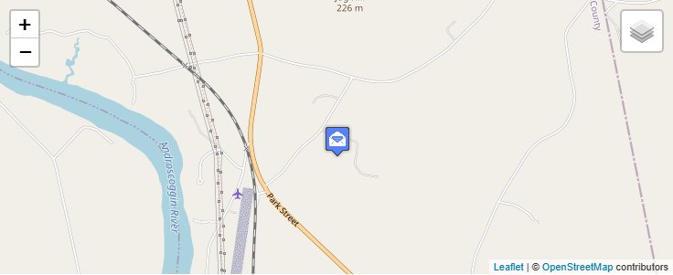 Map of ZIP Code 04228 in East Livermore, ME — click to open interactive map