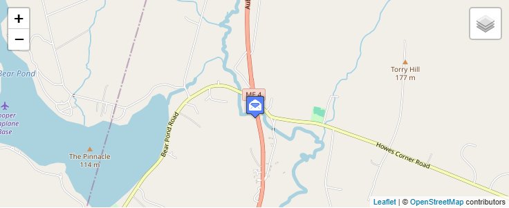 Map of ZIP Code 04266 in North Turner, ME — click to open interactive map