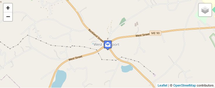 Map of ZIP Code 04865 in West Rockport, ME — click to open interactive map