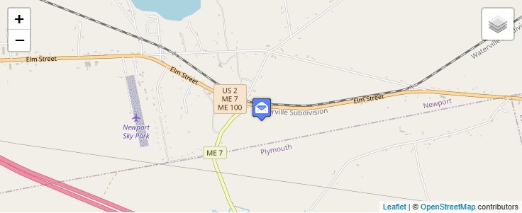 Map of ZIP Code 04933 in East Newport, ME — click to open interactive map
