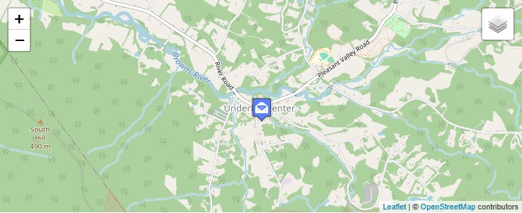 Map of ZIP Code 05490 in Underhill Center, VT — click to open interactive map