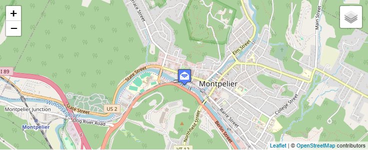 Map of ZIP Code 05603 in Montpelier, VT — click to open interactive map