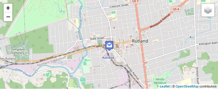 Map of ZIP Code 05702 in Rutland, VT — click to open interactive map