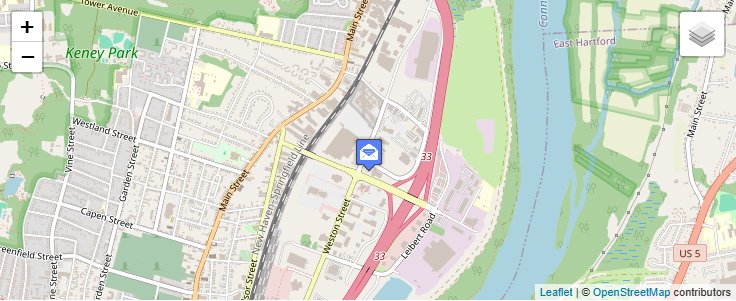 Map of ZIP Code 06144 in Hartford, CT — click to open interactive map