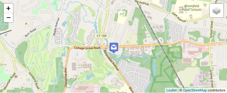 Map of ZIP Code 06152 in Hartford, CT — click to open interactive map