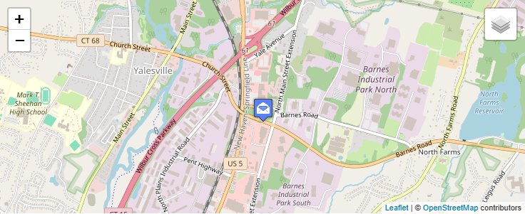 Map of ZIP Code 06495 in Wallingford, CT — click to open interactive map