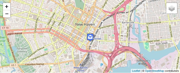 Map of ZIP Code 06509 in New Haven, CT — click to open interactive map