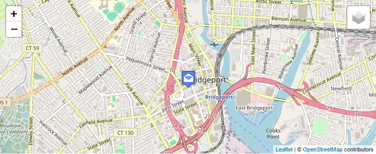 Map of ZIP Code 06699 in Bridgeport, CT — click to open interactive map