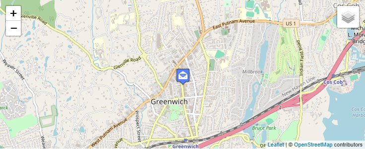 Map of ZIP Code 06836 in Greenwich, CT — click to open interactive map