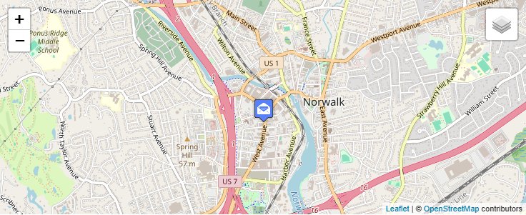Map of ZIP Code 06852 in Norwalk, CT — click to open interactive map