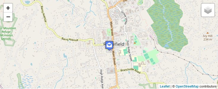 Map of ZIP Code 06879 in Ridgefield, CT — click to open interactive map