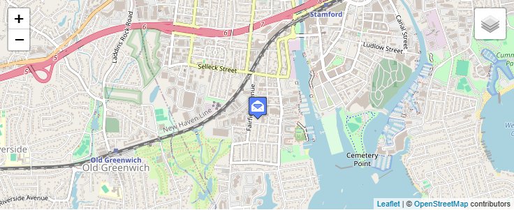 Map of ZIP Code 06913 in Stamford, CT — click to open interactive map