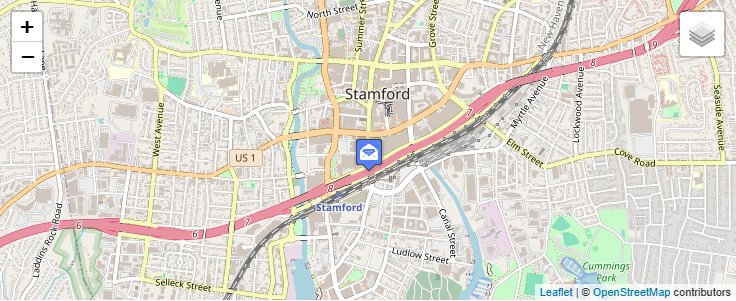 Map of ZIP Code 06914 in Stamford, CT — click to open interactive map