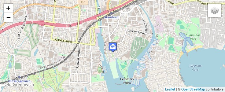 Map of ZIP Code 06926 in Stamford, CT — click to open interactive map