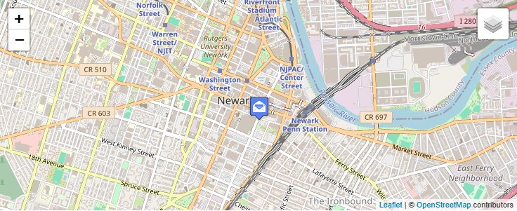 Map of ZIP Code 07175 in Newark, NJ — click to open interactive map