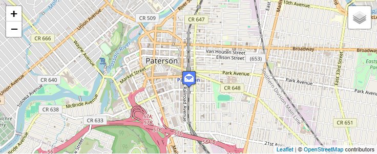 Map of ZIP Code 07510 in Paterson, NJ — click to open interactive map