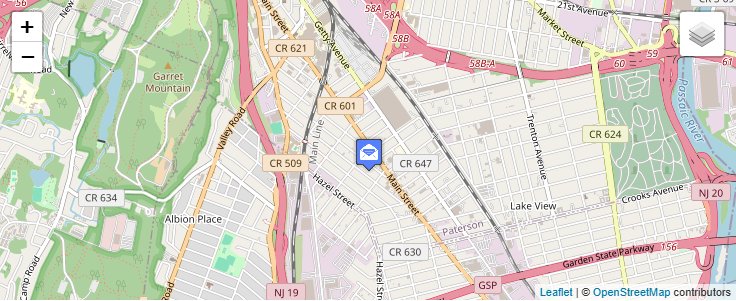 Map of ZIP Code 07533 in Paterson, NJ — click to open interactive map