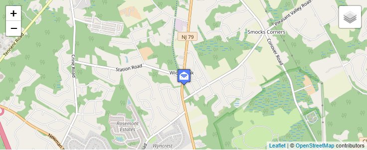Map of ZIP Code 07765 in Wickatunk, NJ — click to open interactive map