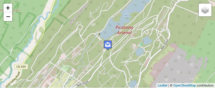 Map of ZIP Code 07806 in Picatinny Arsenal, NJ — click to open interactive map