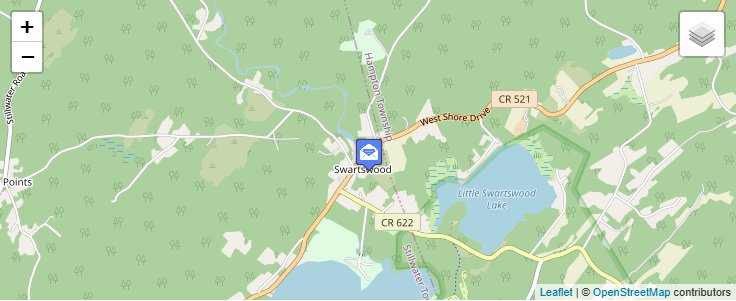 Map of ZIP Code 07877 in Swartswood, NJ — click to open interactive map