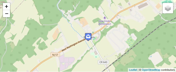 Map of ZIP Code 08808 in Broadway, NJ — click to open interactive map