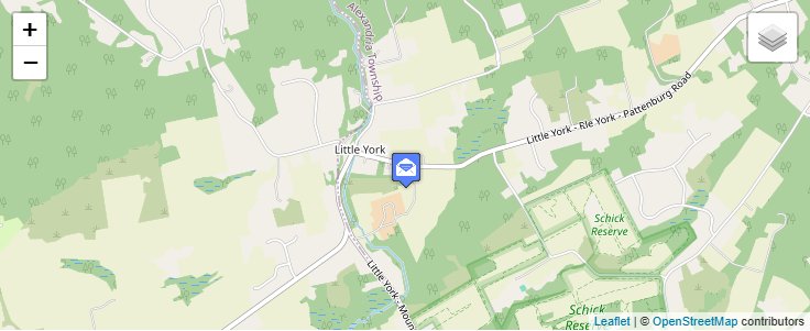 Map of ZIP Code 08834 in Little York, NJ — click to open interactive map