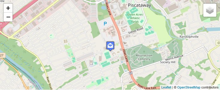 Map of ZIP Code 08855 in Piscataway, NJ — click to open interactive map