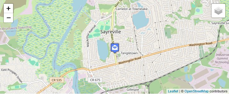 Map of ZIP Code 08871 in Sayreville, NJ — click to open interactive map