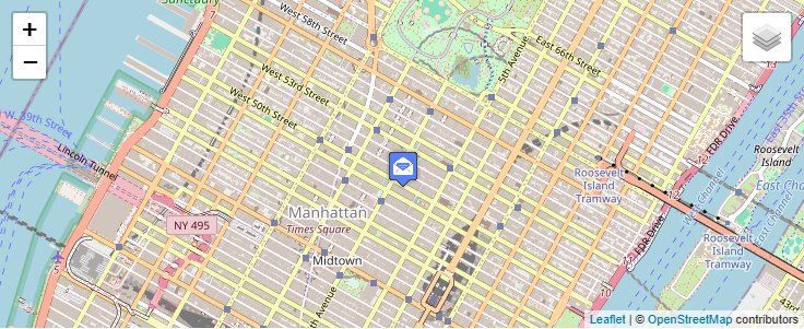 Map of ZIP Code 10104 in New York, NY — click to open interactive map