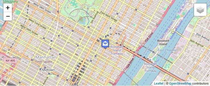 Map of ZIP Code 10155 in New York, NY — click to open interactive map